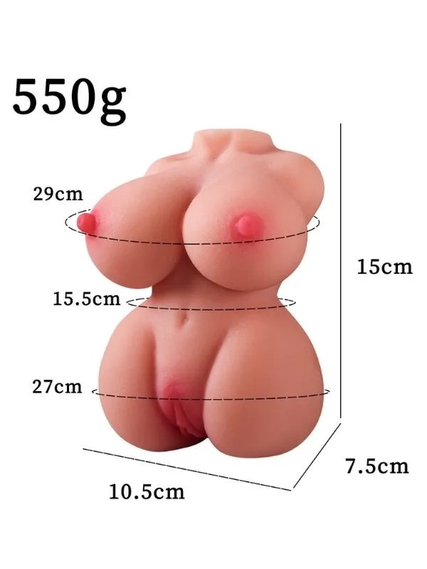 550 Gr Göğüslü Gerçekçi Vajina Mastürbatör