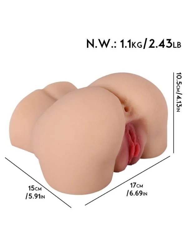 Realistik 1.1 Kg Doggy ve Misyoner Pozisyon Gerçekçi Kalça