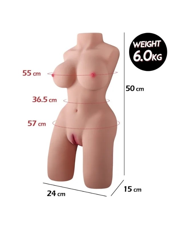6 kg mini yarım vücut manken